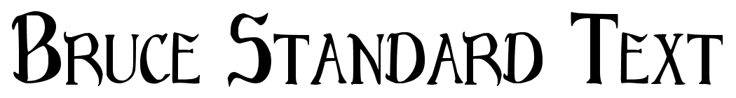 Bruce Standard Text font